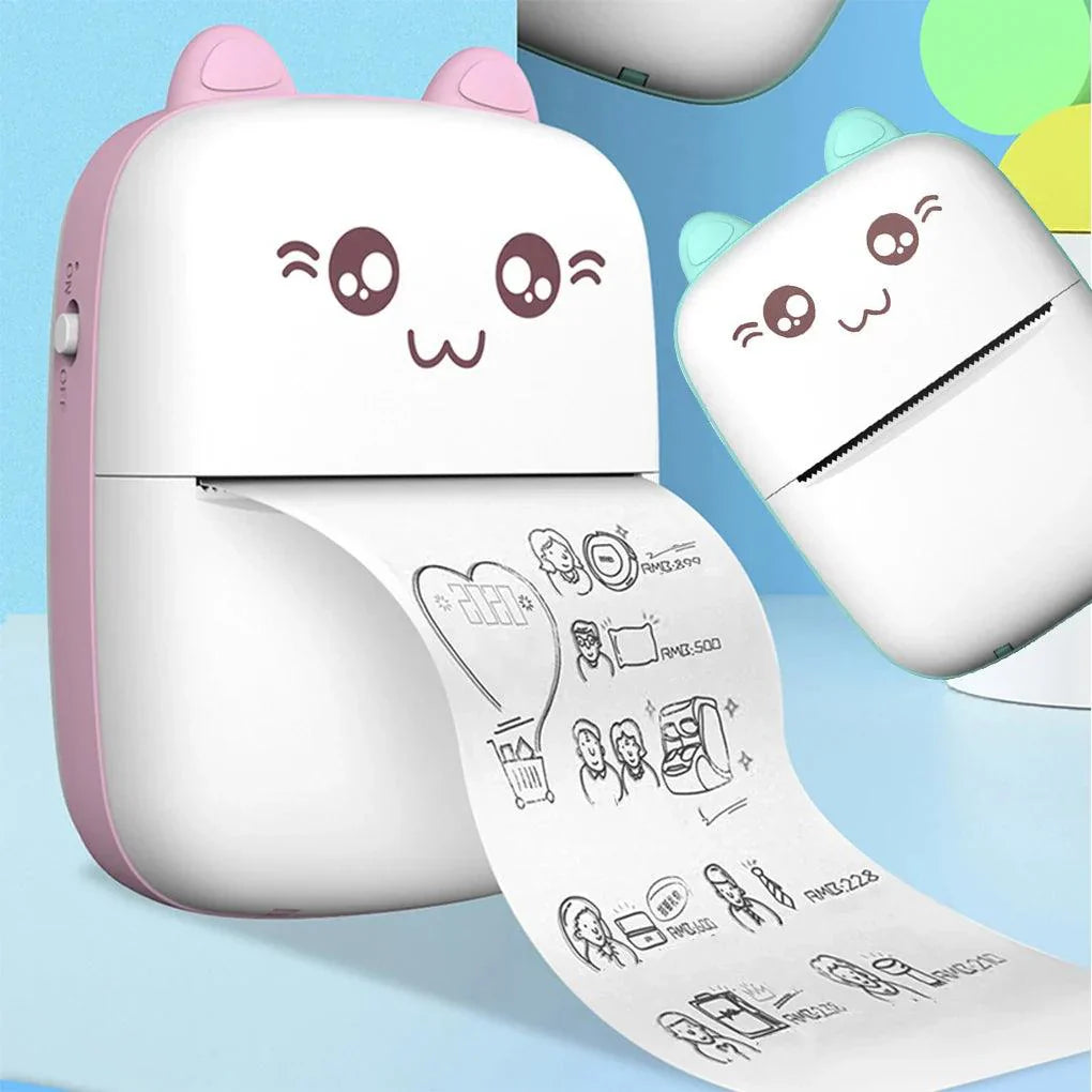🖨️ Mini Portable Thermal Printer – Wireless Pocket Printer for Smartphones