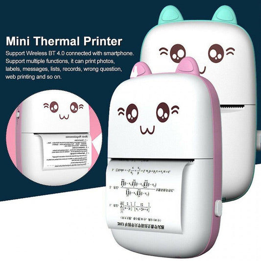 🖨️ Mini Portable Thermal Printer – Wireless Pocket Printer for Smartphones