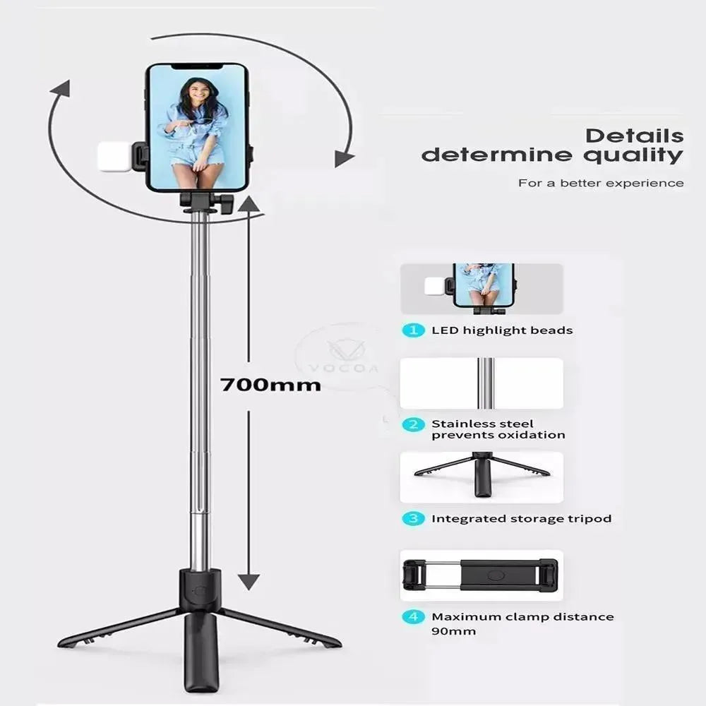 Portable Selfie Stick for Phone – Lightweight, Durable & Travel-Friendly